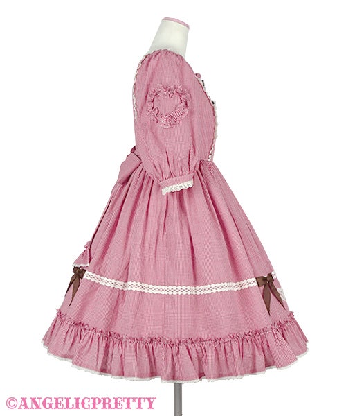 Petit Gingham Heart OP by Angelic Pretty