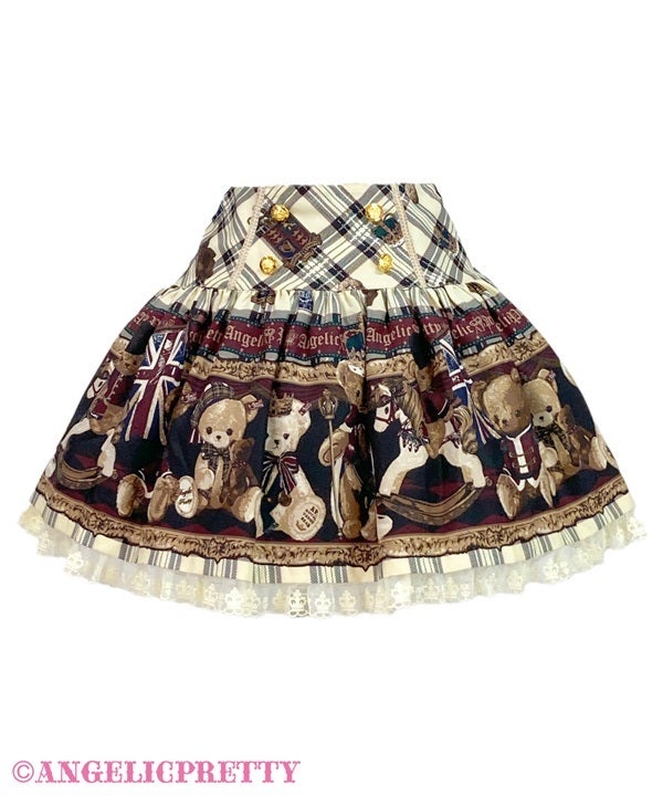 British Bear Skirt (2024) by Angelic Pretty