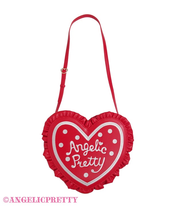 Dot Logo Heart Shoulder Bag by Angelic Pretty