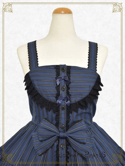 Dobby Stripe Tiered JSK by Alice and the Pirates