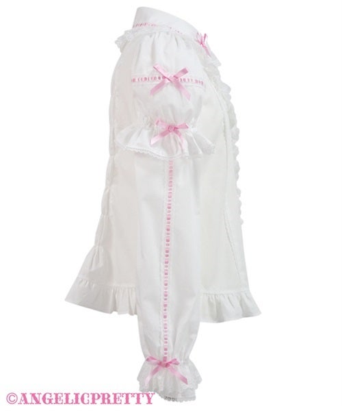Lyrical Bunny Lace Ladder Ribbon Sleeve Blouse by Angelic Pretty