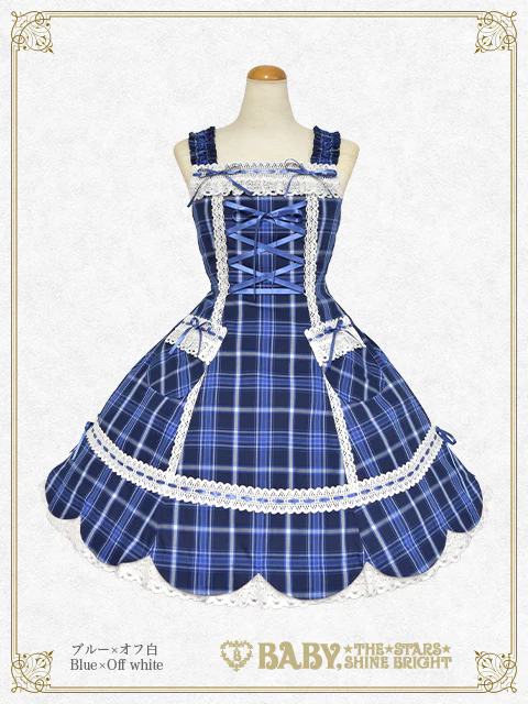 Scalloped Tartan Check JSK (2026) by Baby, the Stars Shine Bright