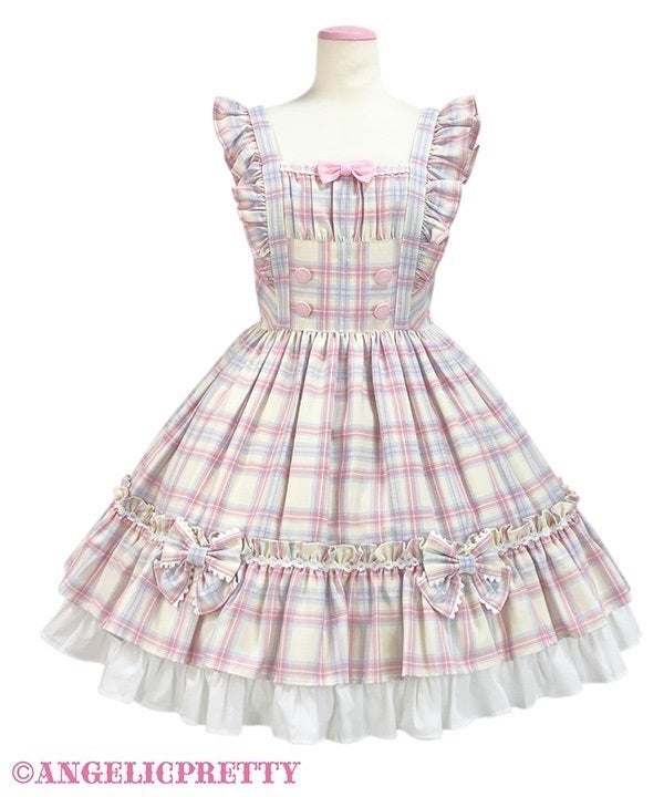 Sugary Tartan Check JSK by Angelic Pretty