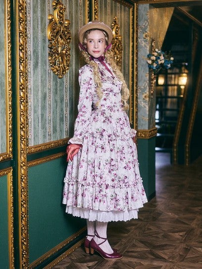 ロココブーケ フリルエプロンドレス Rococo Bouquet Apron JSK (2024) by Victorian Maiden
