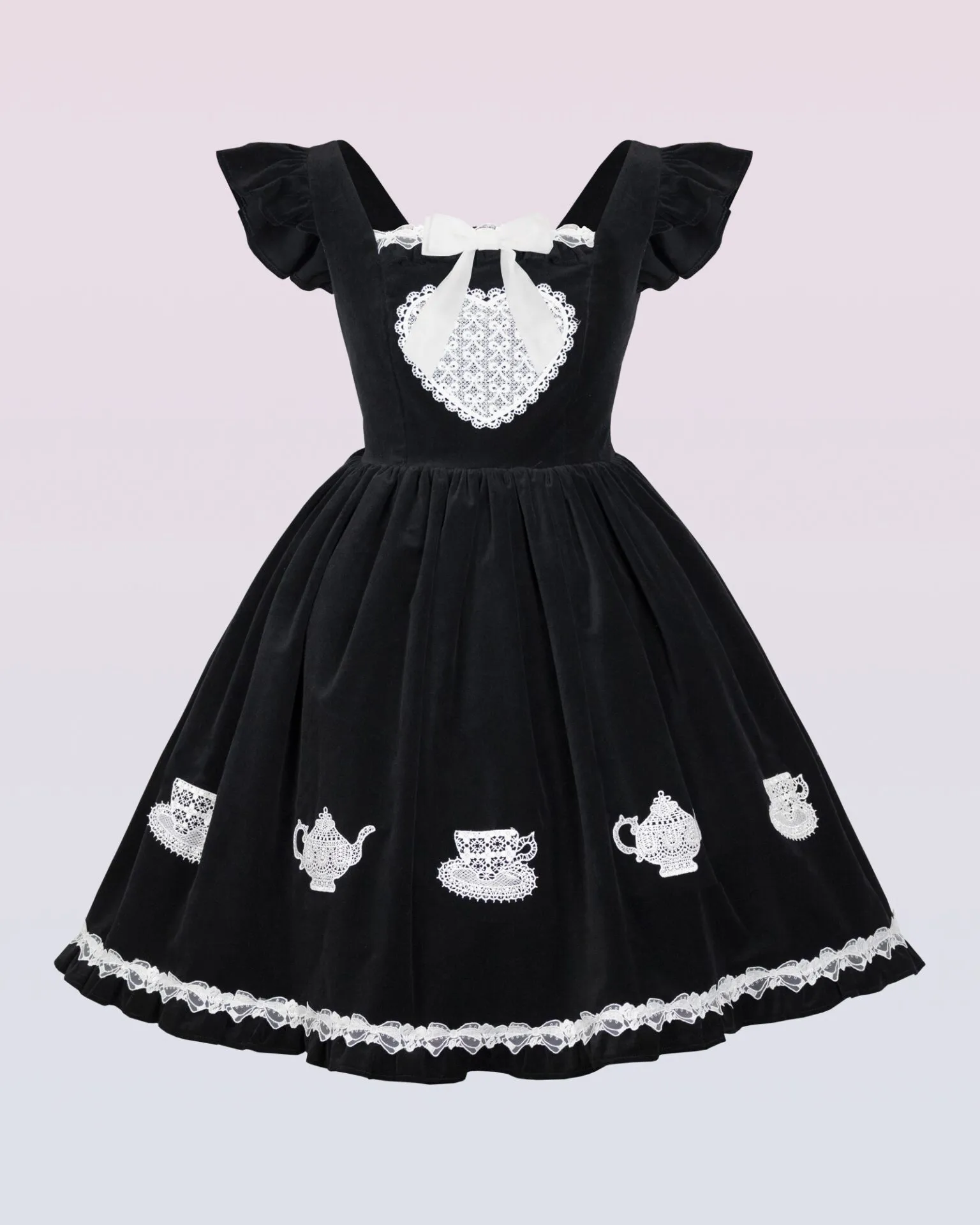Kaneko ~ Pyshkin Pyshkin ~ Tea Party Velvet JSK by Indie Brand