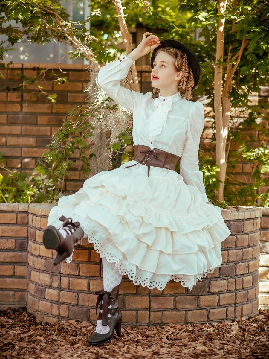Cotton Frill Long Petticoat by Victorian Maiden