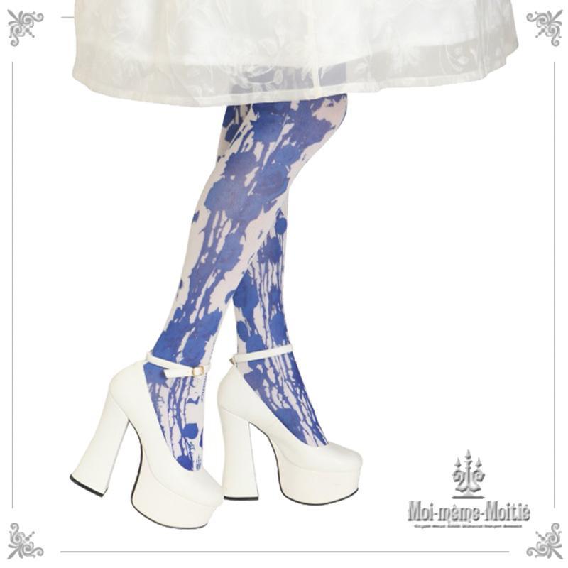 Moi-meme-Moitie 青薔薇タイツ Blue Rose Tights (2024) by Moi-même-Moitié