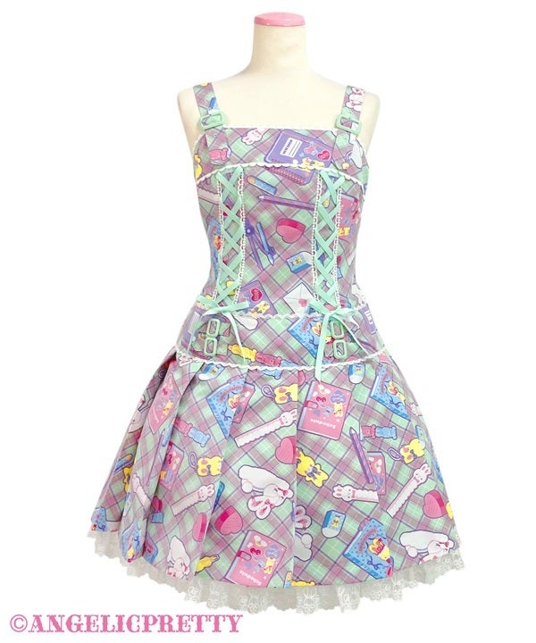 angelicpretty Fancy Stationeryスカート Fancy Stationery Low Waist JSK by Angelic Pretty