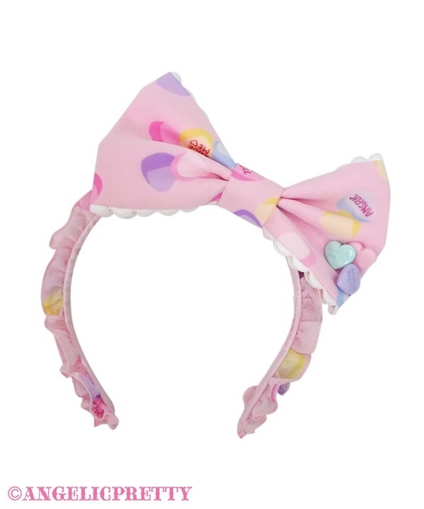 MTO] Sugar Hearts Cute Ribbon Headdress by Angelic Pretty