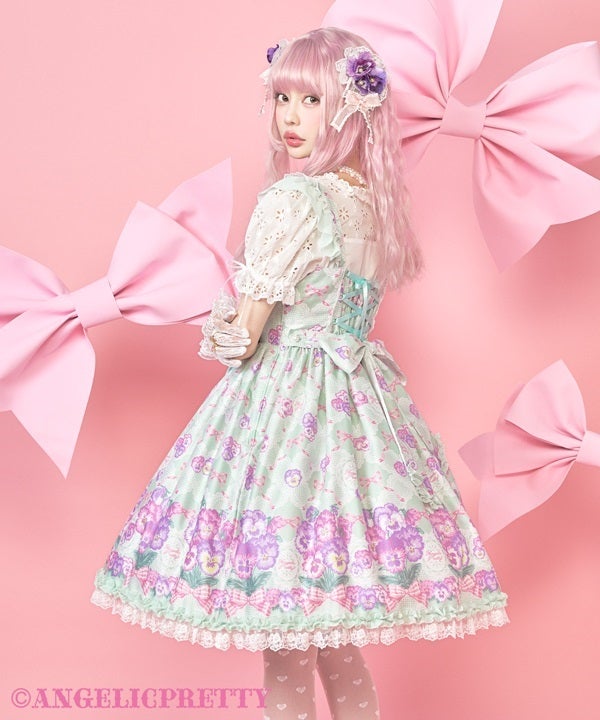 Angelic pretty Lacy Pansy パンジー　ピンク　JSK Lacy Pansy JSK by Angelic Pretty