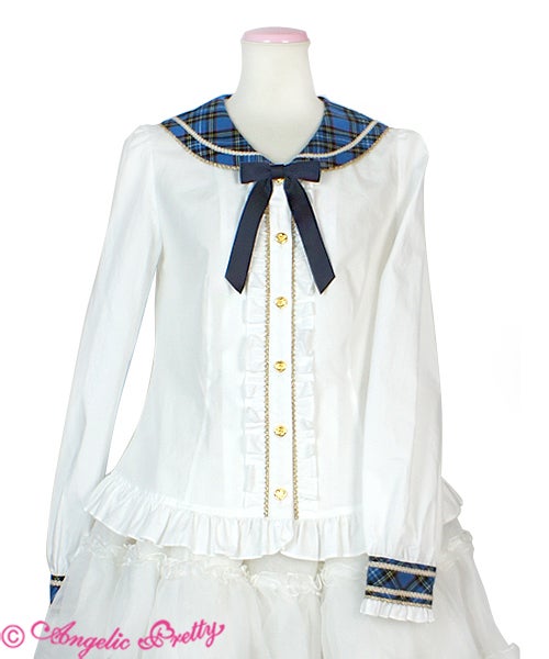 Bunny College Blouse (2018 2nd Release) by Angelic Pretty