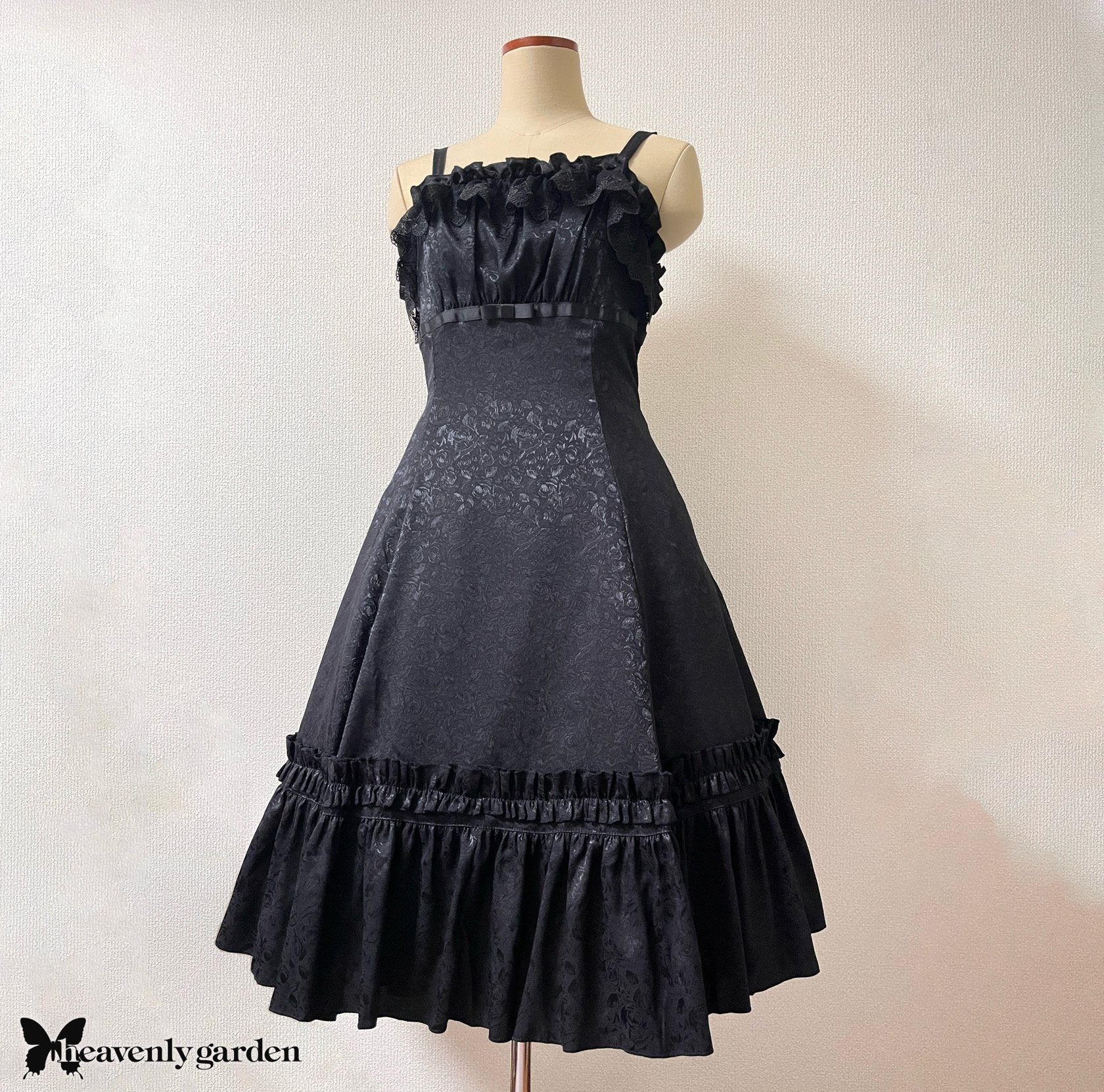 heavenly garden ~ Rose Jacquard Princess Line JSK by Indie Brand