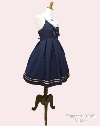 Innocent World White ~ Sailor High Waist JSK by Innocent World