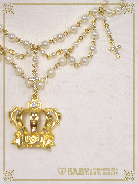 BABY THE STARS SHINE BRIGHT 王冠パールチョーカー BABY Crown Choker by Baby, the Stars Shine Bright