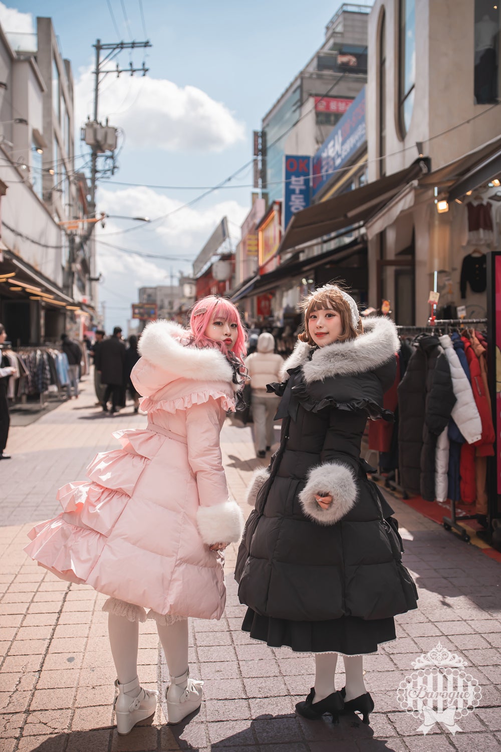 【Baroque】Marshmallow Puff ダッフルフリルコート Baroque ~ Marshmallow Puff Frill Coat by Indie Brand