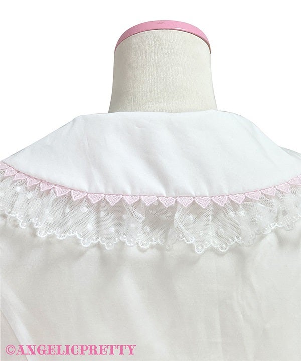 Frill Heart Short Sleeve Blouse by Angelic Pretty