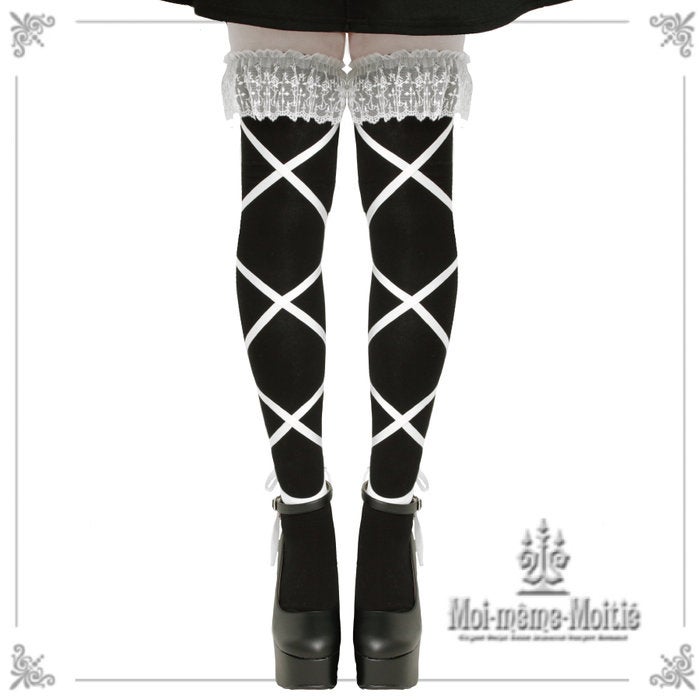Lace Ribbon OTKs by Moi-même-Moitié
