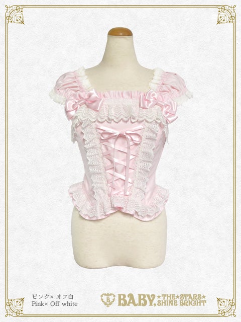 BABY THE STARS SHINE BRIGHT ハイウエスト コルセット Rose Princess Lace Up Corset by Baby, the Stars Shine Bright