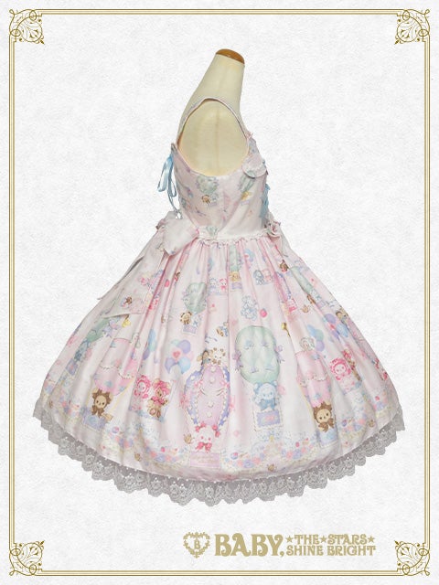 くみゃちゃんのふわふわお空でTea Party柄くみゃちゃんJSK サックス VVEiOBrFaohWwa6WtRpahuY4K8XRNe
