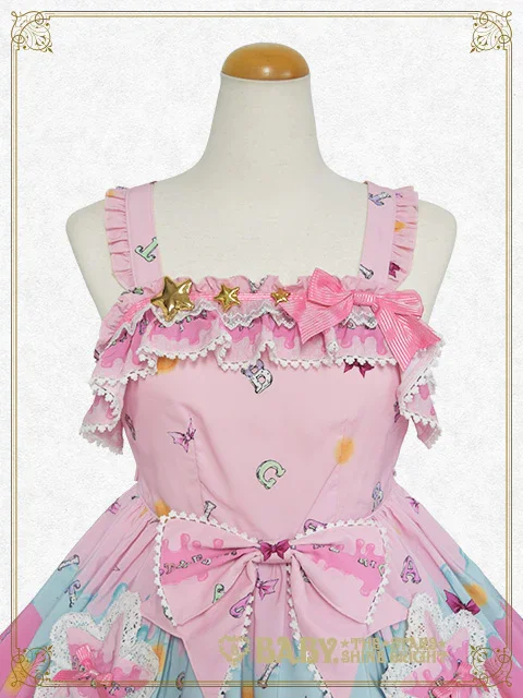 ベイビー　Soirée Au Chat Noir柄お星さまジャンスカ　ハロウィン Soirée Au Chat Noir Star JSK by Baby, the Stars Shine Bright
