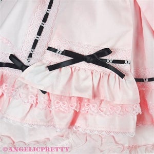 Heart Bib Skirt (Plain) (2025) by Angelic Pretty