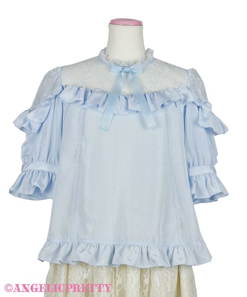 Lacy Frill Short Sleeve Blouse by Angelic Pretty