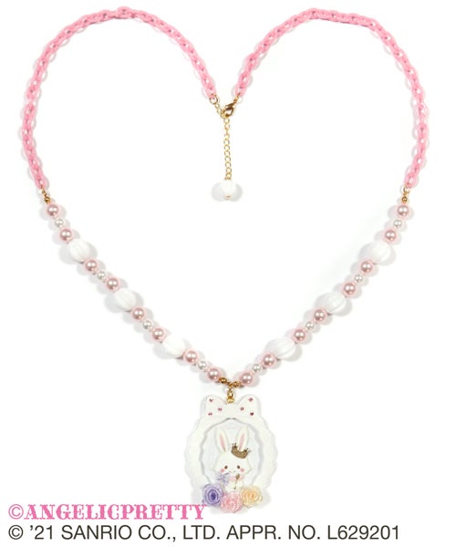 AngelicPretty ウィッシュミーメル コラボ ネックレス Wish Me Mell | Whip Cream Princess Necklace (Mell) by Angelic Pretty