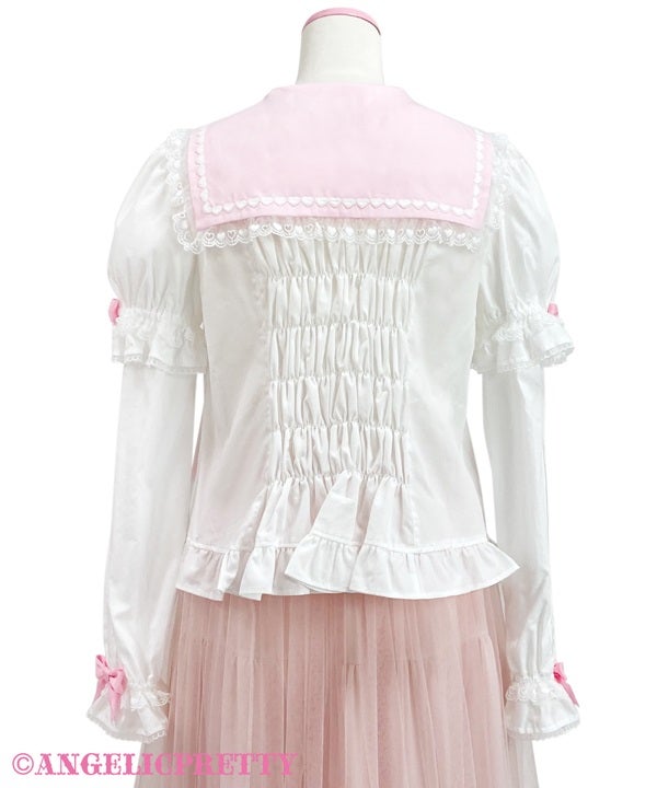 Fancy School Detachable Sleeves Blouse by Angelic Pretty