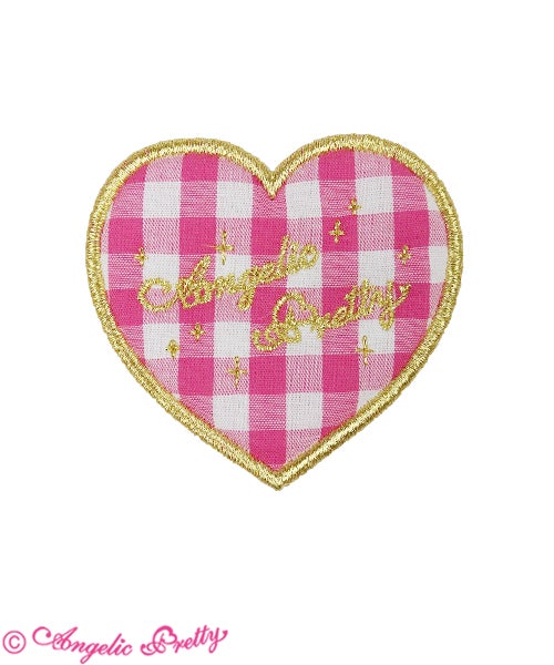さら様アンジェリックプリティPetit Gingham Heart Love Heart Gingham Clip by Angelic Pretty
