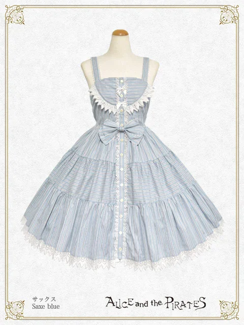 Dobby Stripe Tiered JSK by Alice and the Pirates