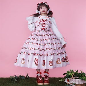 Chalmiere ベイクドベリーJSK ブラウン Chalmiere ~ Baked Berry Long JSK by Axes Femme