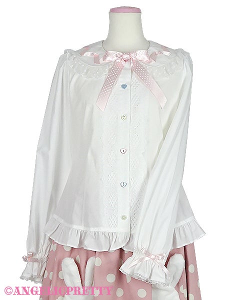 Twirling Ribbon Blouse by Angelic Pretty