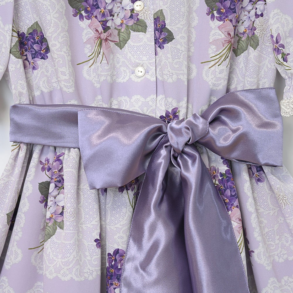 Violet Lace Square Collar OP (2025) by Melody BasKet