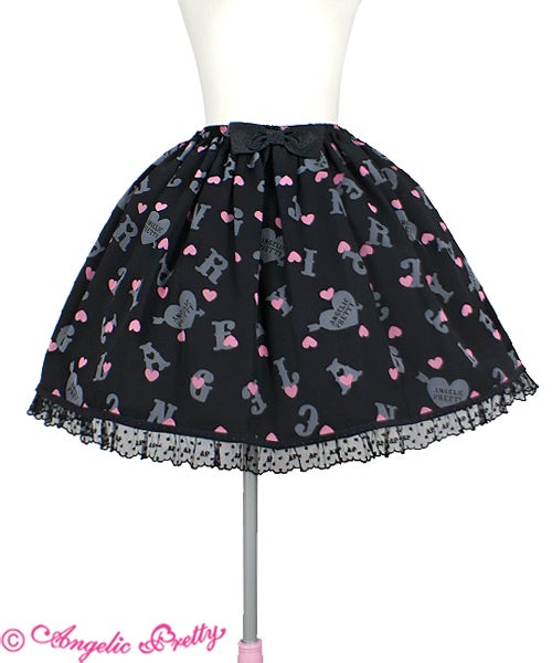 Letter Doll Skirt by Angelic Pretty