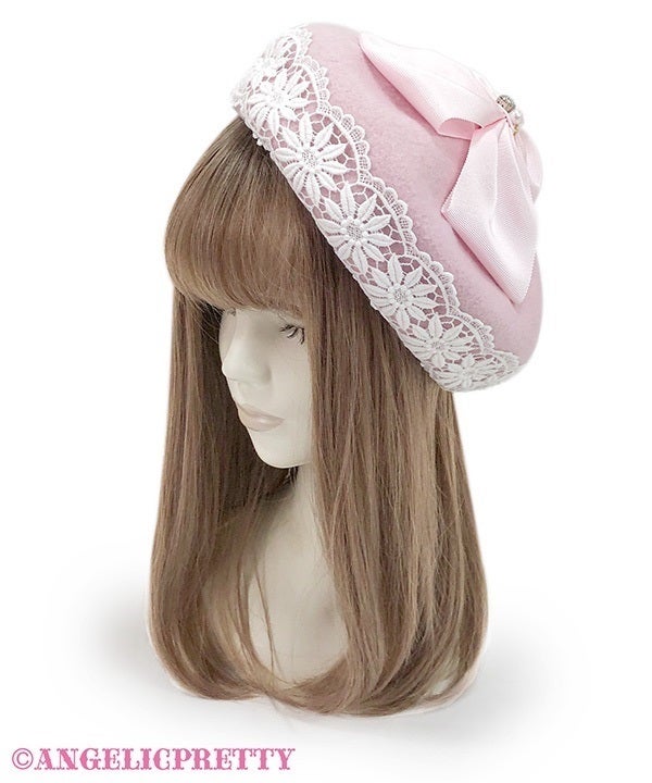Madonna Ribbon Beret by Angelic Pretty