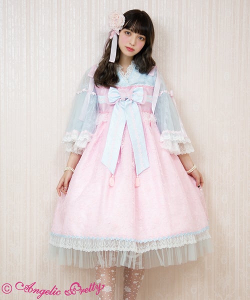 U*2様 Angelic pretty 兎慶ぶ花宴ワンピース Rabbit's Happy Flower Banquet OP by Angelic Pretty