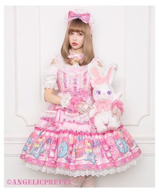 Toy's Donut Diner Apron Dress Set by Angelic Pretty