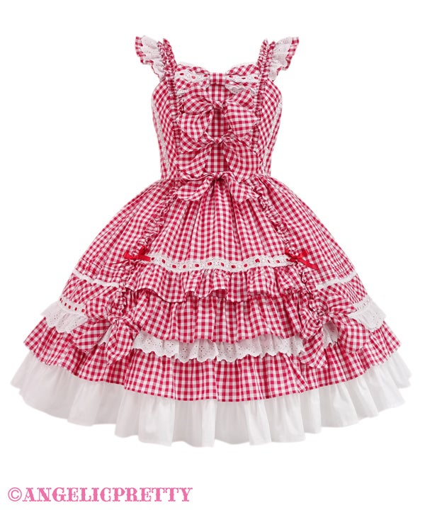 Sweet Frill JSK (Gingham) by Angelic Pretty