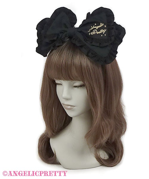 Cute Frilled Head Bow by Angelic Pretty