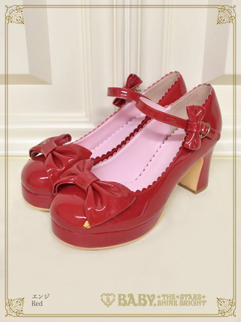 Princess Drop Embroidered Enamel Dolly Shoes by Baby, the Stars