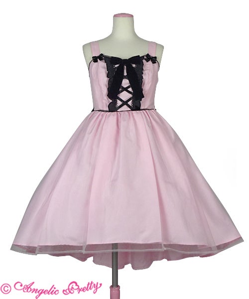 最終値下げ Angelic Pretty Petit Dressyジャンスカ　黒 Petit Dressy JSK by Angelic Pretty