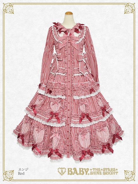 sweet gingham doll ワンピース BABY Sweet Gingham Doll Long OP by Baby, the Stars Shine Bright