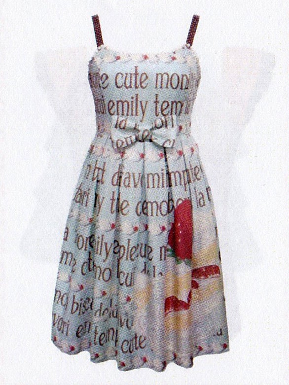 EmilyTempleCute ケーキプリントサンドレス WYfwVL0ewTelMl47Tb4eBcy2ymkH6N