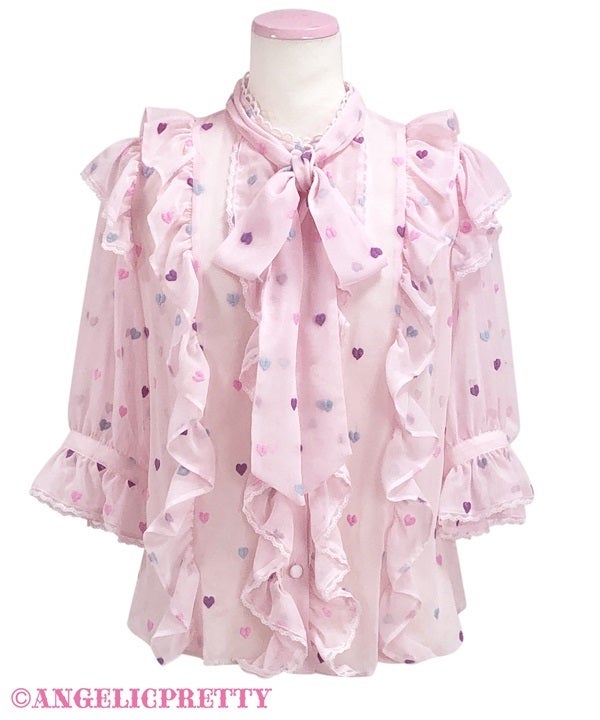 Candy Petit Heart Blouse by Angelic Pretty