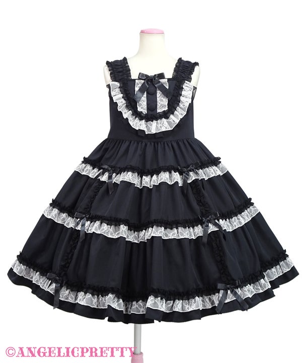 angelicpretty Ladyティアードジャンパースカート Lady Tiered JSK by Angelic Pretty