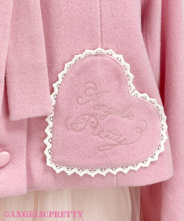 angelic pretty ハートショートコートピンク Sweet Heart Short Coat by Angelic Pretty