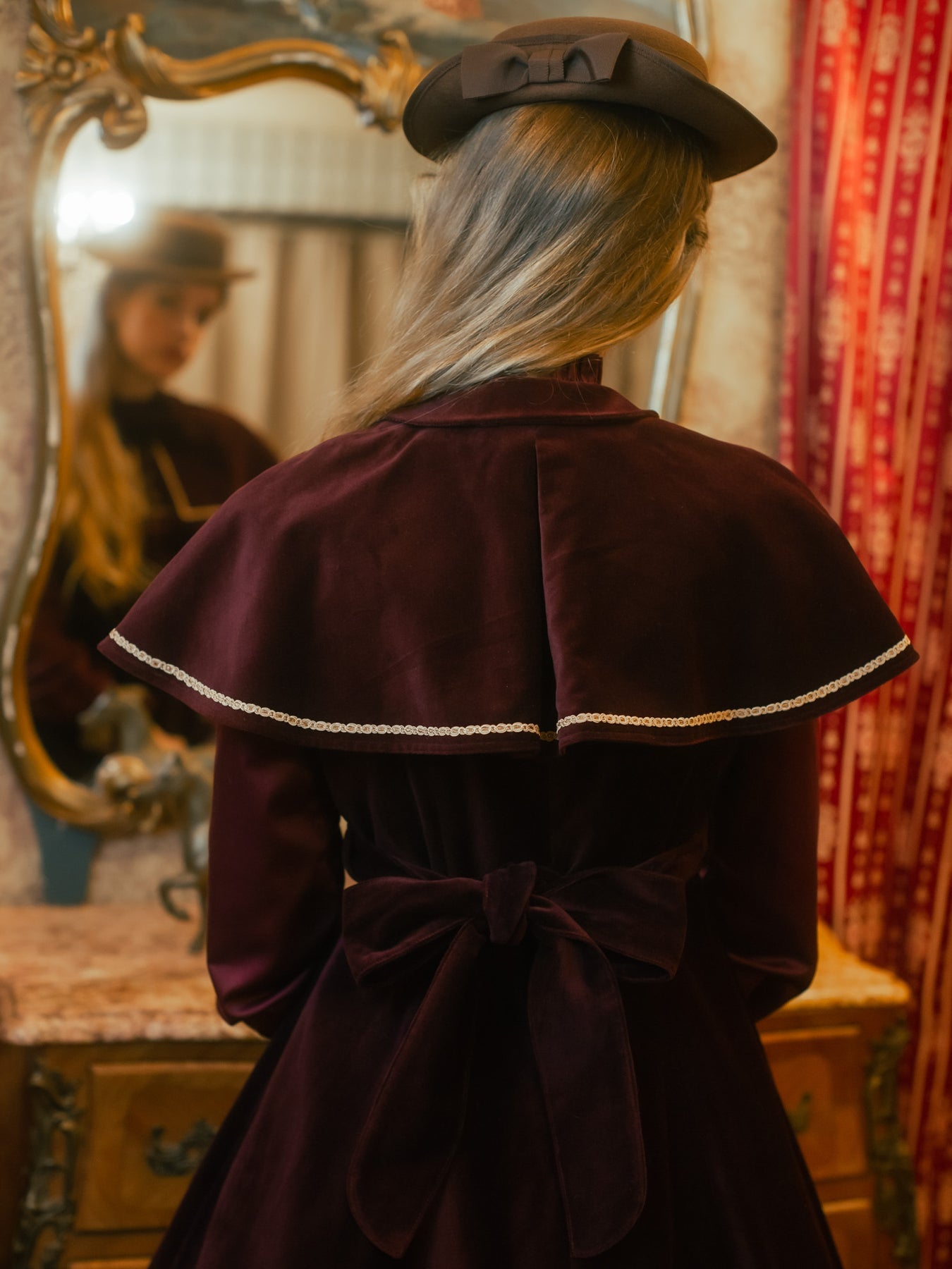 Elegant Ribbon Canotier (2024) by Victorian Maiden