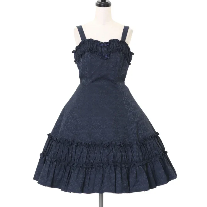 Baroque Jacquard Heart Frill JSK by Victorian Maiden