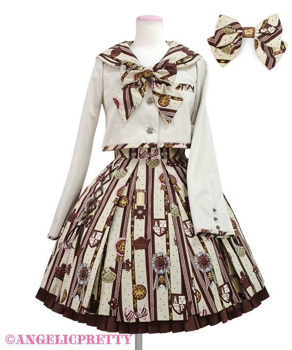 Chocolate Rosette School Set by Angelic Pretty