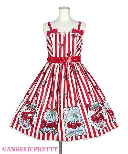 MTO] Cherry Stamp JSK (2021 2nd Release) by Angelic Pretty